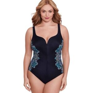 Miraclesuit Plus Size Temptress One Piece in Precioso 18W
